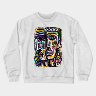 Art Faces Crewneck Sweatshirt